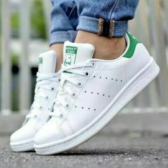 ADIDAS ORIGINALS STAN SMITH | WHITE/GREEN | LIFESTYLE SHOES/Sneakers | NEW/NWT!! - Picture 1 of 13